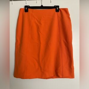 Orange Halogen Pencil Skirt Size 12